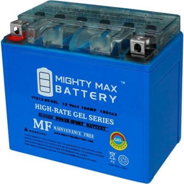 Ecom Group Inc Mighty Max Battery YTX12 12V 10AH / 180CCA GEL Battery YTX12-BSGEL